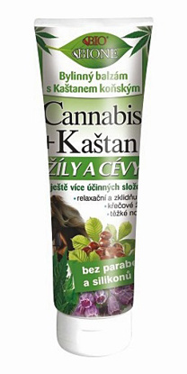 Zdjęcie Maści końskiej Cannabis z kasztanowcem na ŻYLAKI 200 ml marki BIONE COSMETICS